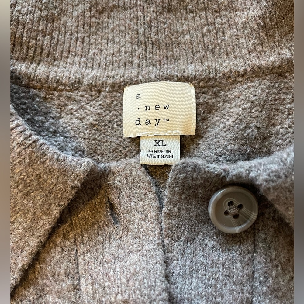 Collared Soft Wool-Like Half Button Up Women’s Sh… - image 2